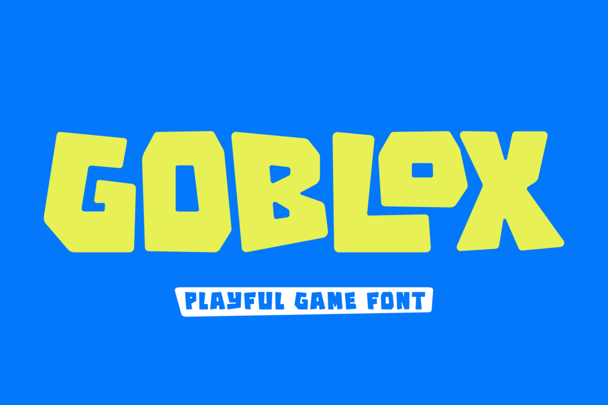 Goblox Fun Game Display Font