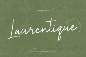 Laurentique Natural Signature Font