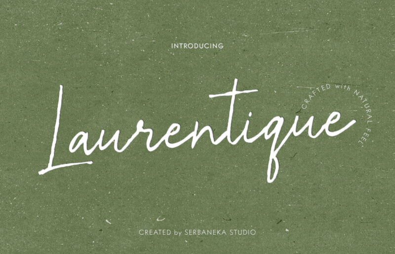 Laurentique Natural Signature Font