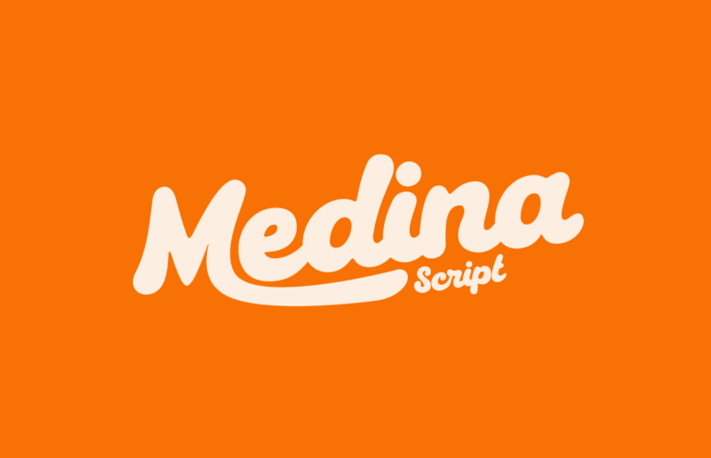 Medina Retro Food Script Font