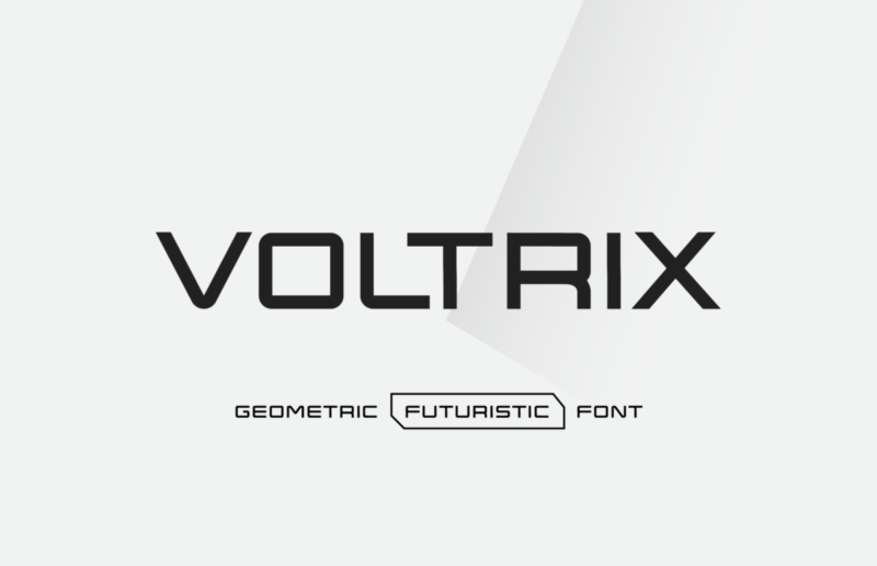 Voltrix – Geometric Futuristic Sans Serif Font