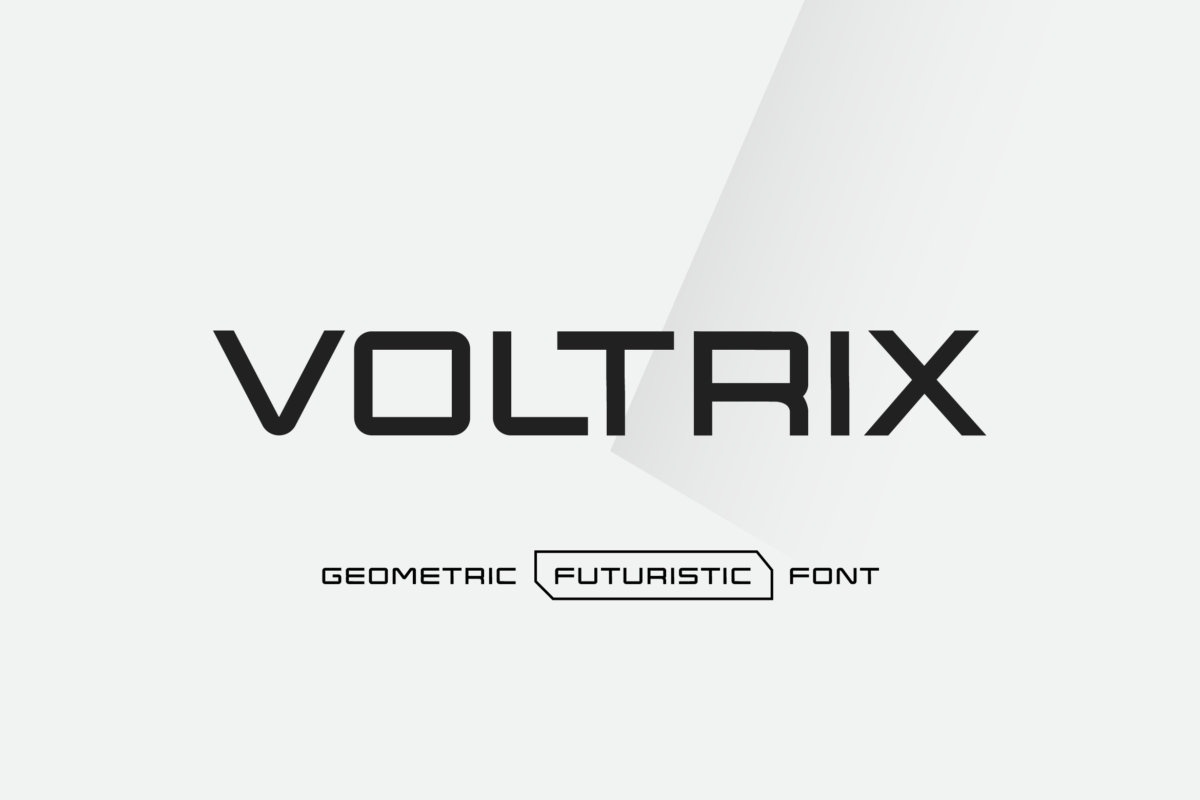 Voltrix – Geometric Futuristic Sans Serif Font